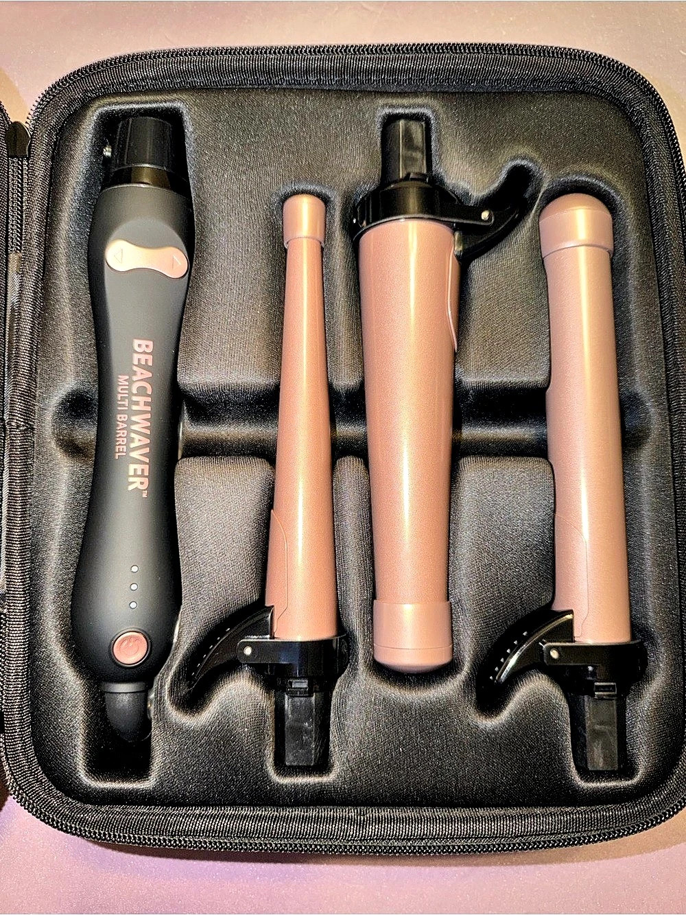 Beachwaver Multi-Barrel Rotating Curling Iron Set - Midnight Rose (NIB)